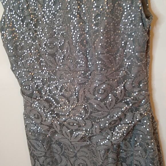 Nine West Gray Sequin Sheath Mini Dress - Picture 3 of 10